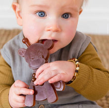Load image into Gallery viewer, The Little Bamber - Natural Rubber &amp; Baltic Amber Teething Toy