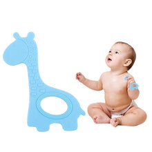 Load image into Gallery viewer, New  Cute Giraffe Appease Teether Toy Teething Chew Toddler Silicone  Natural Organic Food Perfect For Baby Boys and Girls
