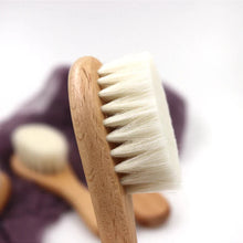 Load image into Gallery viewer, Natural Wool Beech Wooden Comb – Baby &amp; Kids Hair Brush