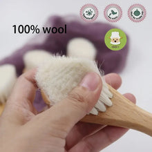 Load image into Gallery viewer, Natural Wool Beech Wooden Comb – Baby &amp; Kids Hair Brush