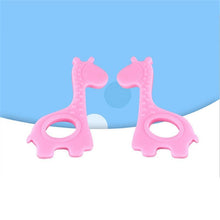 Load image into Gallery viewer, New  Cute Giraffe Appease Teether Toy Teething Chew Toddler Silicone  Natural Organic Food Perfect For Baby Boys and Girls