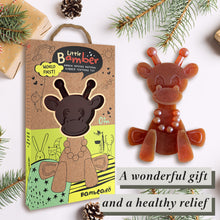 Load image into Gallery viewer, The Little Bamber - Natural Rubber &amp; Baltic Amber Teething Toy