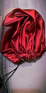 Kids Size Satin Bonnets Adjustable Drawstring Double-layered Sleeping Cap